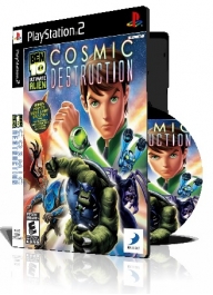 Ben 10  Ultimate Alien Cosmic Destruction PS2 با کاور کامل و چاپ روی دیسک